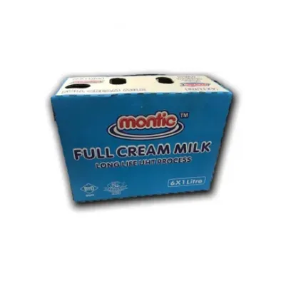 MONTIC MONTIC FULL CREAM UHT MILK LT x 6