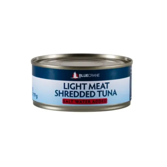 BLUE CRANE SHRED TUNA IN WATER 170G